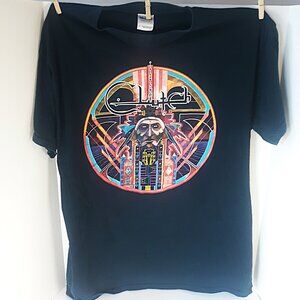 Clutch Earth Rocker World Tour Shirt 2014 Official  2 Sided T-Shirt Size Large